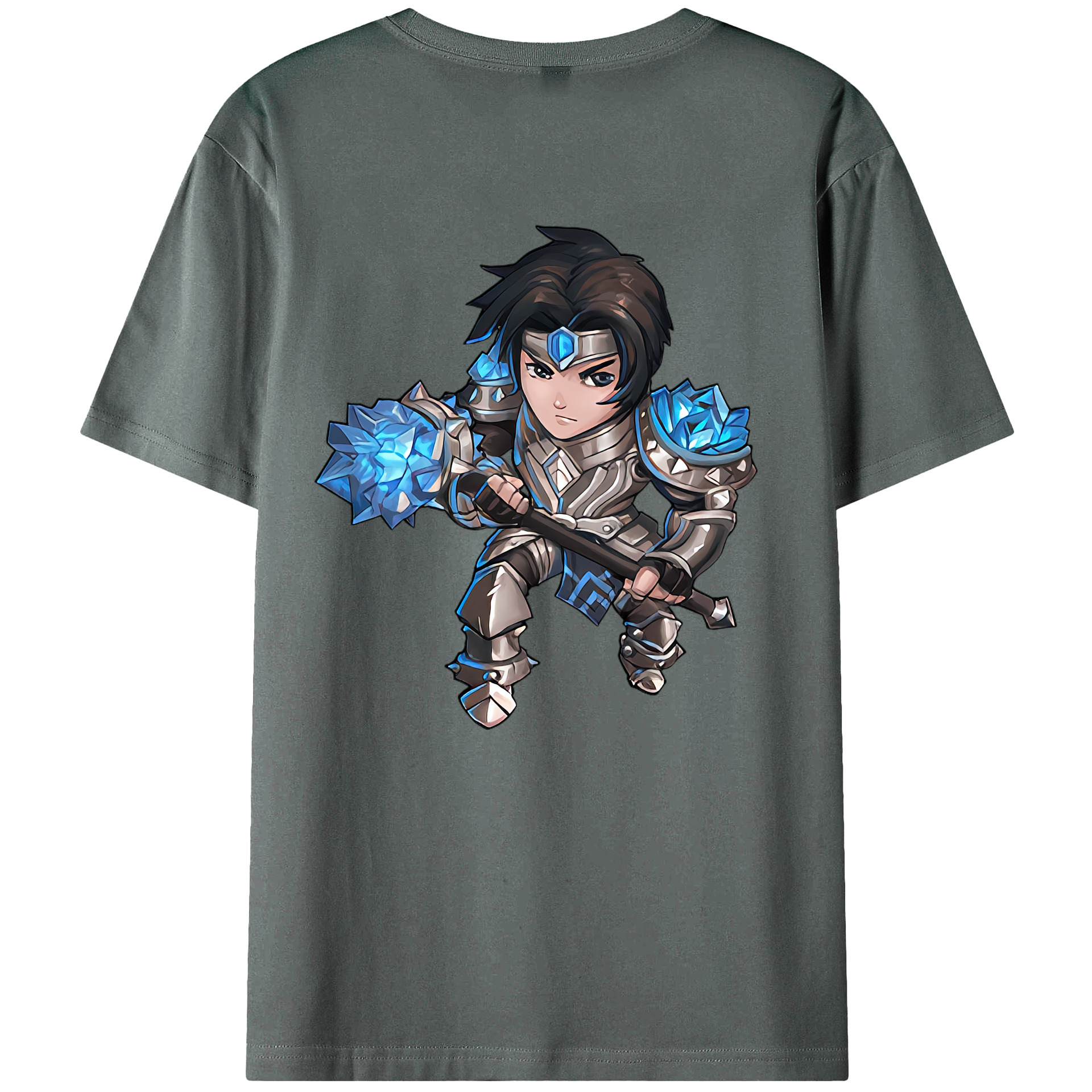 （画像用） リーグ・オブ・レジェンド League of Legends LOL 綿100％ メンズ半袖Tシャツ（バックプリント） 通気性